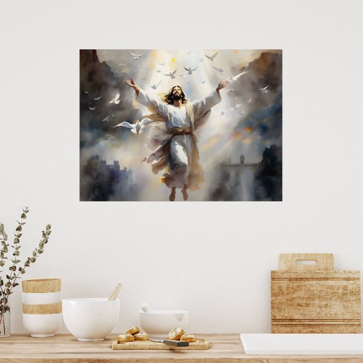 彼は起った ポスター (キッチン)