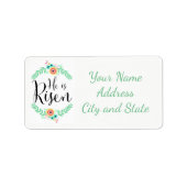 彼は起った ラベル (正面)