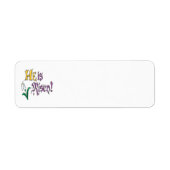 彼は起った ラベル (正面)