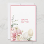 彼は起った |水彩クロス |イースターカード 招待状 (裏面)