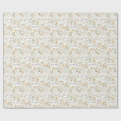 彼は起った | 白い花 ラッピングペーパー (フラット)