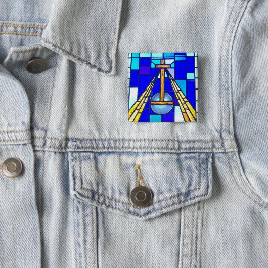 彼は起った 缶バッジ (インサイチュ)