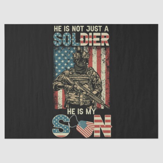 彼は軍人というよりむしろ我が子だ 薄葉紙 (正面)