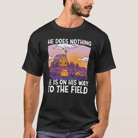 彼は野へ行く途中で何もしない Tシャツ (正面)