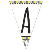 彼は野生のモノグラムのハッピーバースデー1つです バンティングフラッグ (第3の旗)