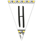 彼は野生のモノグラムのハッピーバースデー1つです バンティングフラッグ (第2の旗)