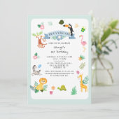 彼は野生のワンジャングル動物の1歳の誕生日だ 招待状 (スタンド正面)