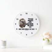 彼は金持ちになって欲しがらない ラージ壁時計 (ホーム)