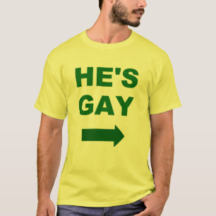 彼は陽気です Tシャツ