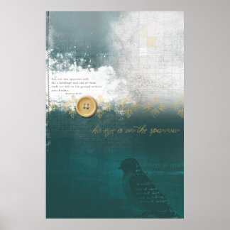 彼は雀に目が付いている ポスター