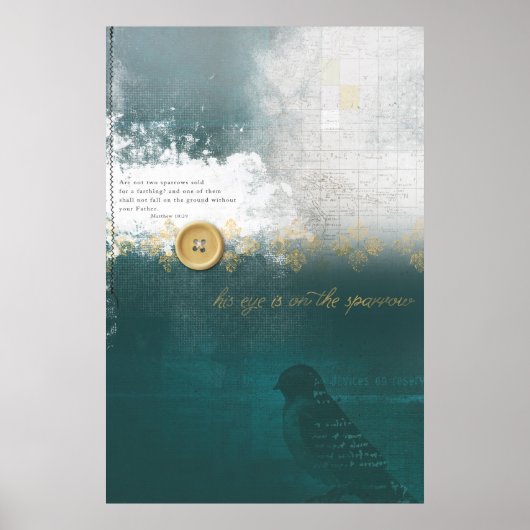 彼は雀に目が付いている ポスター (正面)