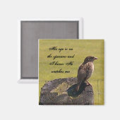 彼は雀に目が付いている マグネット (正面/裏面)