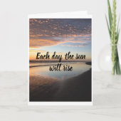 彼は離れ友人の皆が言う**ハッピーバースデー** カード (正面)