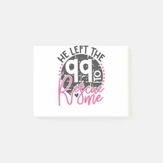 彼は離れ私を救うために ポストイット (正面)