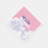 彼は雲に浮かんで復活祭のナプキンス スタンダードランチョンナプキン (角)