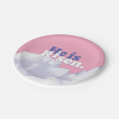 彼は雲の復活イースター紙プレート ペーパープレート (アングル)