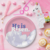 彼は雲の復活イースター紙プレート ペーパープレート (パーティー)
