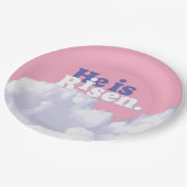 彼は雲の復活イースター紙プレート ペーパープレート (アングル)