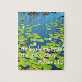 彼は静かな水の側の私を導きます ジグソーパズル
