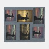 "彼は静めます私達の嵐"を フリースブランケット (正面(横))