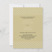 彼は頼みました及び彼女は賛成しました! シックな婚約パーティ 招待状 (裏面)