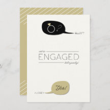 彼は頼みました及び彼女は賛成しました! シックな婚約パーティ