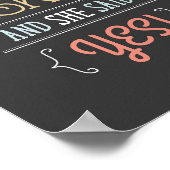 彼は頼...彼女はYESのポスター署名を言った ポスター (角)