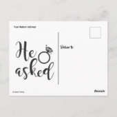 彼は頼、彼女はyes金ゴールドの輝きとピンクのダイヤモンドと言った ポストカード (裏面)