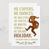 彼は飛び跳ね、彼は踊り、彼は若い目をしている... シーズンカード (正面/裏面)