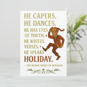 彼は飛び跳ね、彼は踊り、彼は若い目をしている... シーズンカード (スタンド正面)