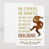 彼は飛び跳ね、踊り、若さの目を持っている... シーズンカード (正面/裏面)