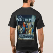 彼は食べ物を与えられた終えます Tシャツ (裏面)