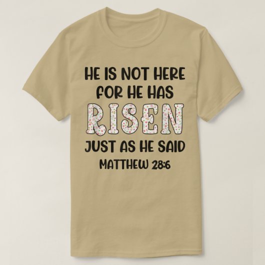 彼は馬の言う通りに起き上がったからここにいない Tシャツ (デザイン正面)