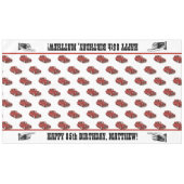 彼は1939年クラシックレッドクーペだ テーブルクロス (正面(横))