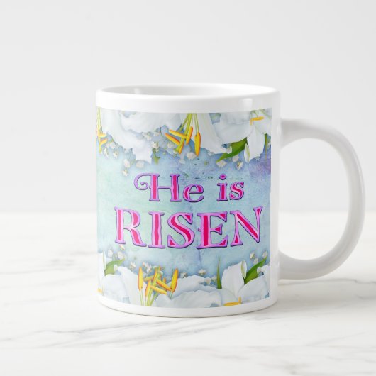 彼は20オズのジャンボコーヒーマグを上げた ジャンボコーヒーマグカップ (右)