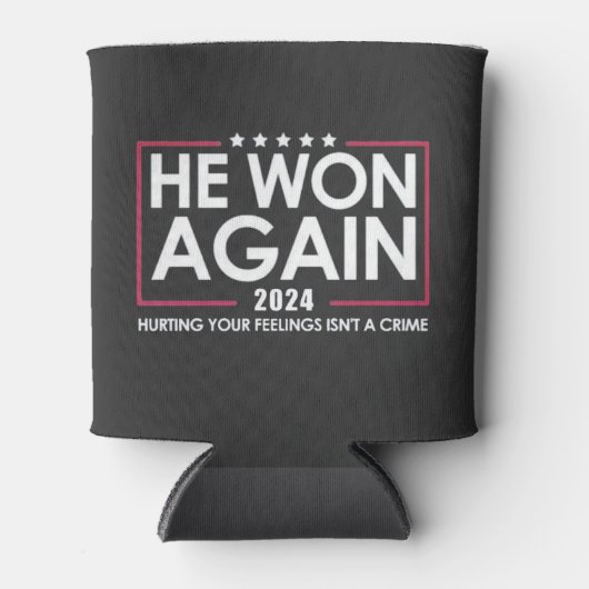 彼は2024年のトランプの成長2025年に再び勝利した 缶クーラー (正面)