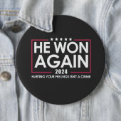 彼は2024年のトランプの成長2025年に再び勝利した 缶バッジ (インサイチュ)