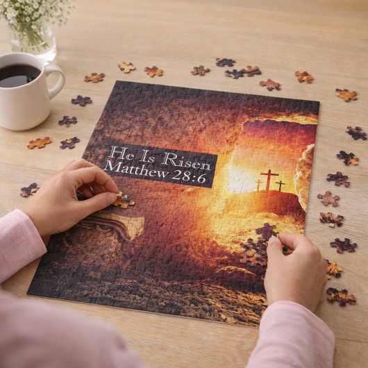 彼は3つのクロス空の墓復活祭を復活している ジグソーパズル