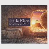 彼は3つのクロス空の墓復活祭を復活している ラッピングペーパー (フラット)