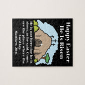 彼は3つの空の墓の漫画の復活祭をクロス上昇している ジグソーパズル (横)