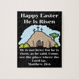 彼は3つの空の墓の漫画の復活祭をクロス上昇している ジグソーパズル