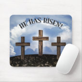 彼は3つの険しい十字架を上げた マウスパッド (マウス)