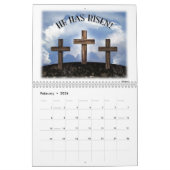 彼は3つの険しい十字立上がりました カレンダー (2月 2026)