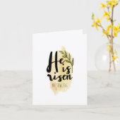 彼は-キリスト教のイースターカード上がります カード (黄色い花)