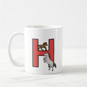 彼は… パーソナライズされた コーヒーマグカップ (左)