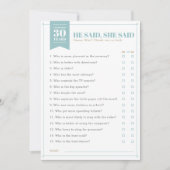 彼は、「パーティーゲーム（完全にカスタマイズ可能）」と語った 招待状 (正面)