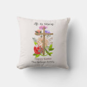 彼は、フローラの木のイースターの家族、宗教的な復活している クッション (正面)