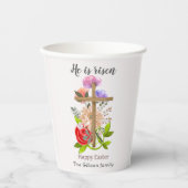 彼は、フローラの木のイースターの家族、宗教的な復活している 紙コップ (正面)