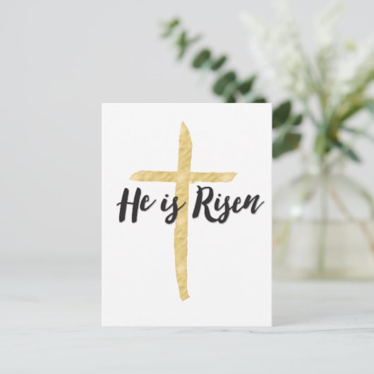 彼は、宗教的な復活祭のはがき復活している シーズンポストカード (スタンド正面)