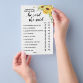 彼は、彼女がシャワーゲームカードを言ったと言った チラシ (ハンドル)